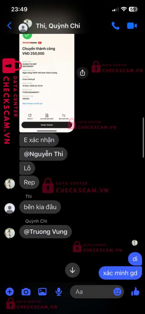 Ảnh bằng chứng
