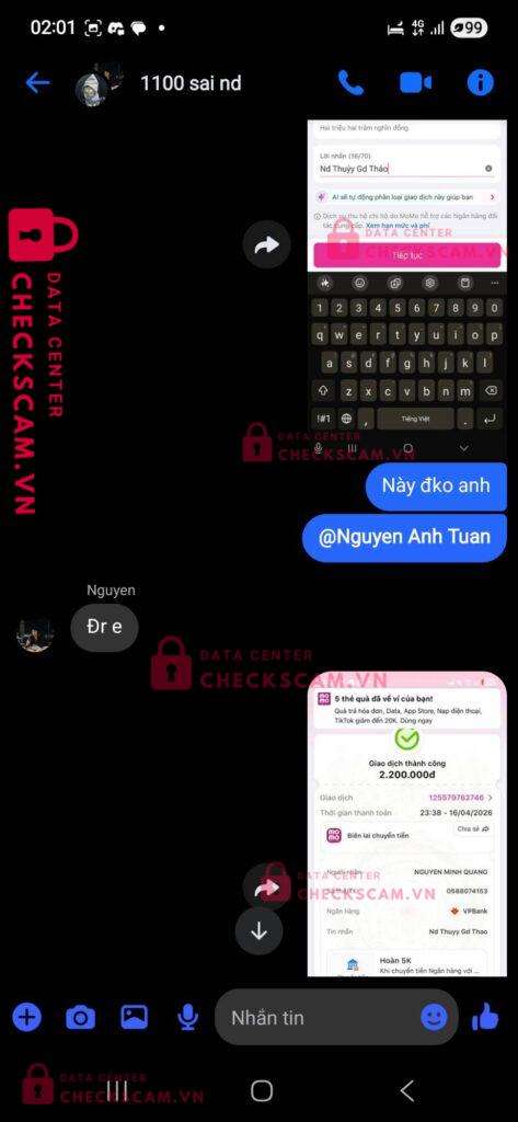 Ảnh bằng chứng