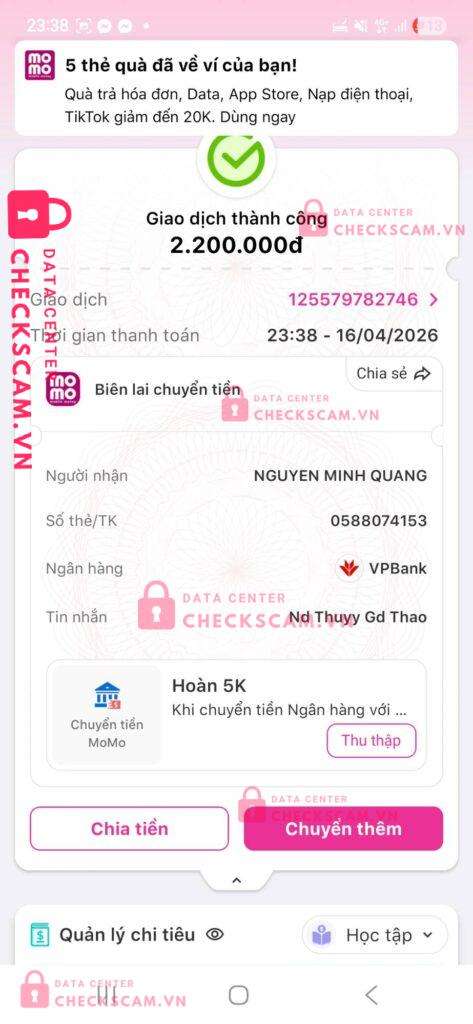 Ảnh bằng chứng